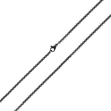 Black Dainty Rolo Chain Braclet
