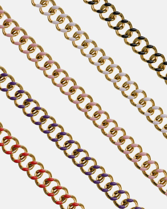 Enamel Chain Bracelet