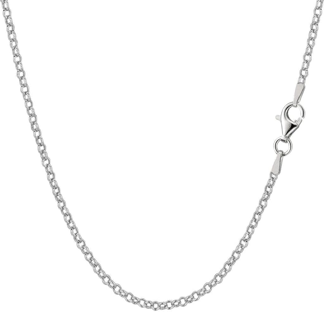 Dainty rolo sterling Silver Chain