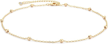 Dainty Ball Chain Anklet