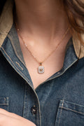 Paved Initial Necklace