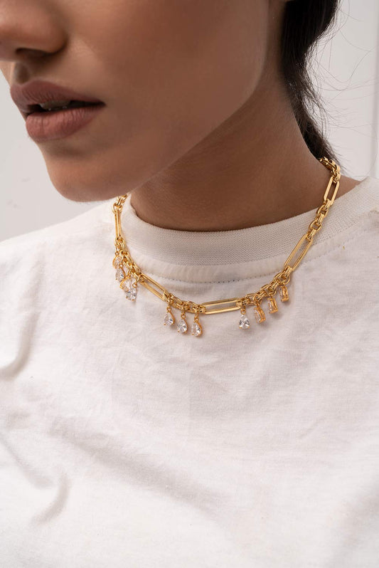 Oenomaus Gold Axion Diamond Edition Neckpiece